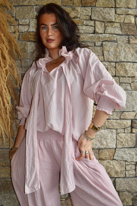 Larc Poet Blouse Rose